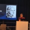Bokmässan Göteborg 2025<br>Sällskapets ordförande Eva Högmark läser ur Thomas Thorilds verk.